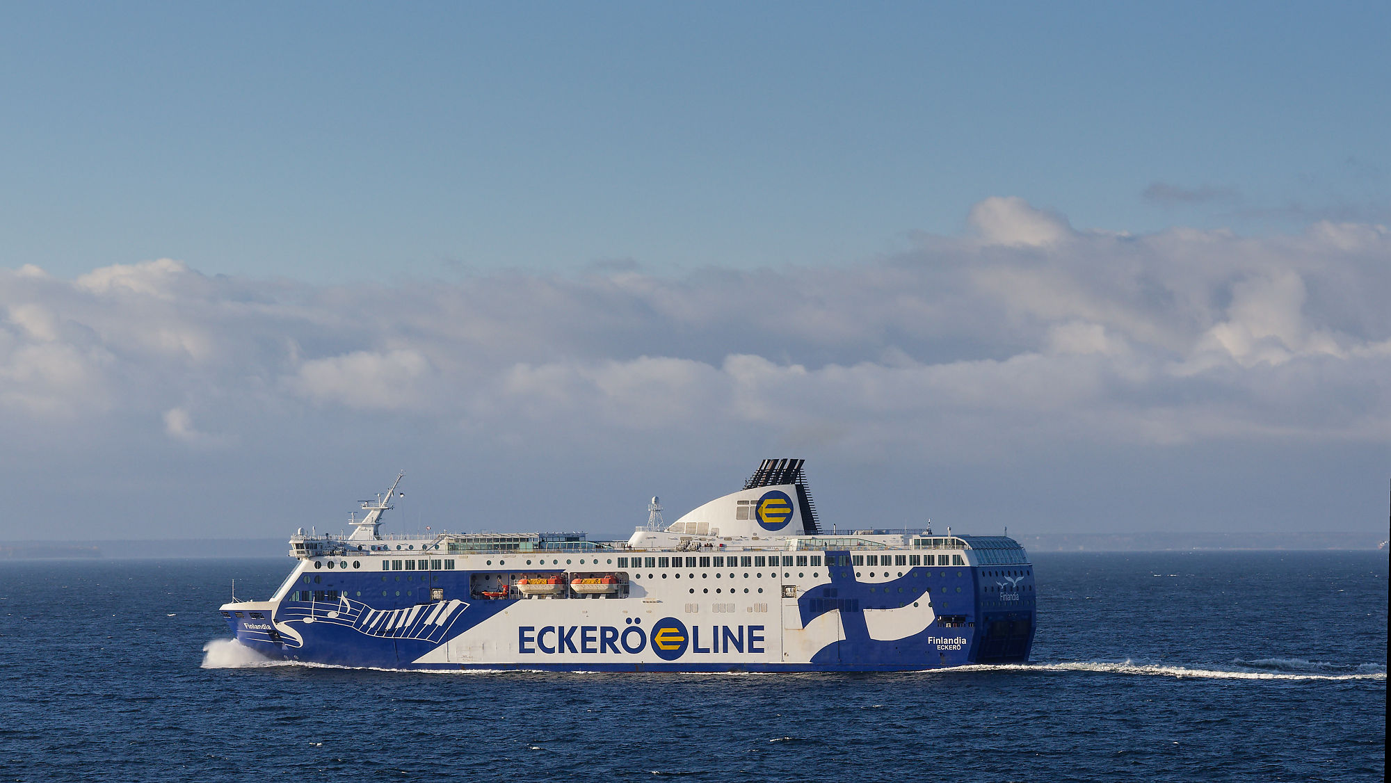Eckerö Line Fähre auf der Ostsee. Tallinn Helsinki Fährverbindung.