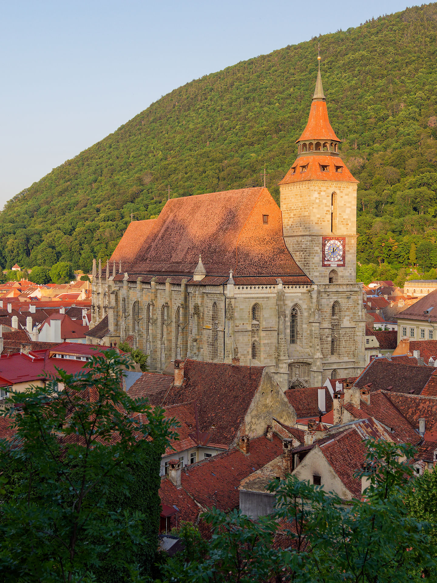 Schwarze Kirche in Brasov, Rumänien. Mittelalterliche Architektur.